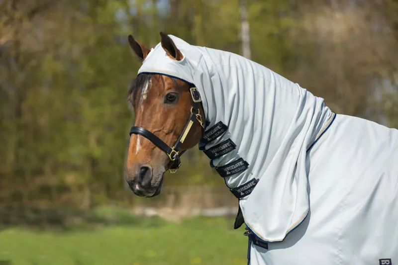 Rambo Hoody Fly/Sweet Itch Rug  Grey/Beige/Baby Blue -1